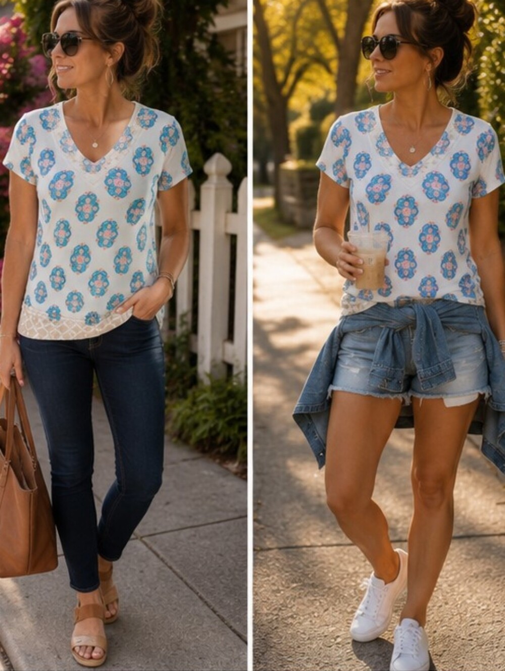 NEW MAX JEANS FLOWERS TOP 💐